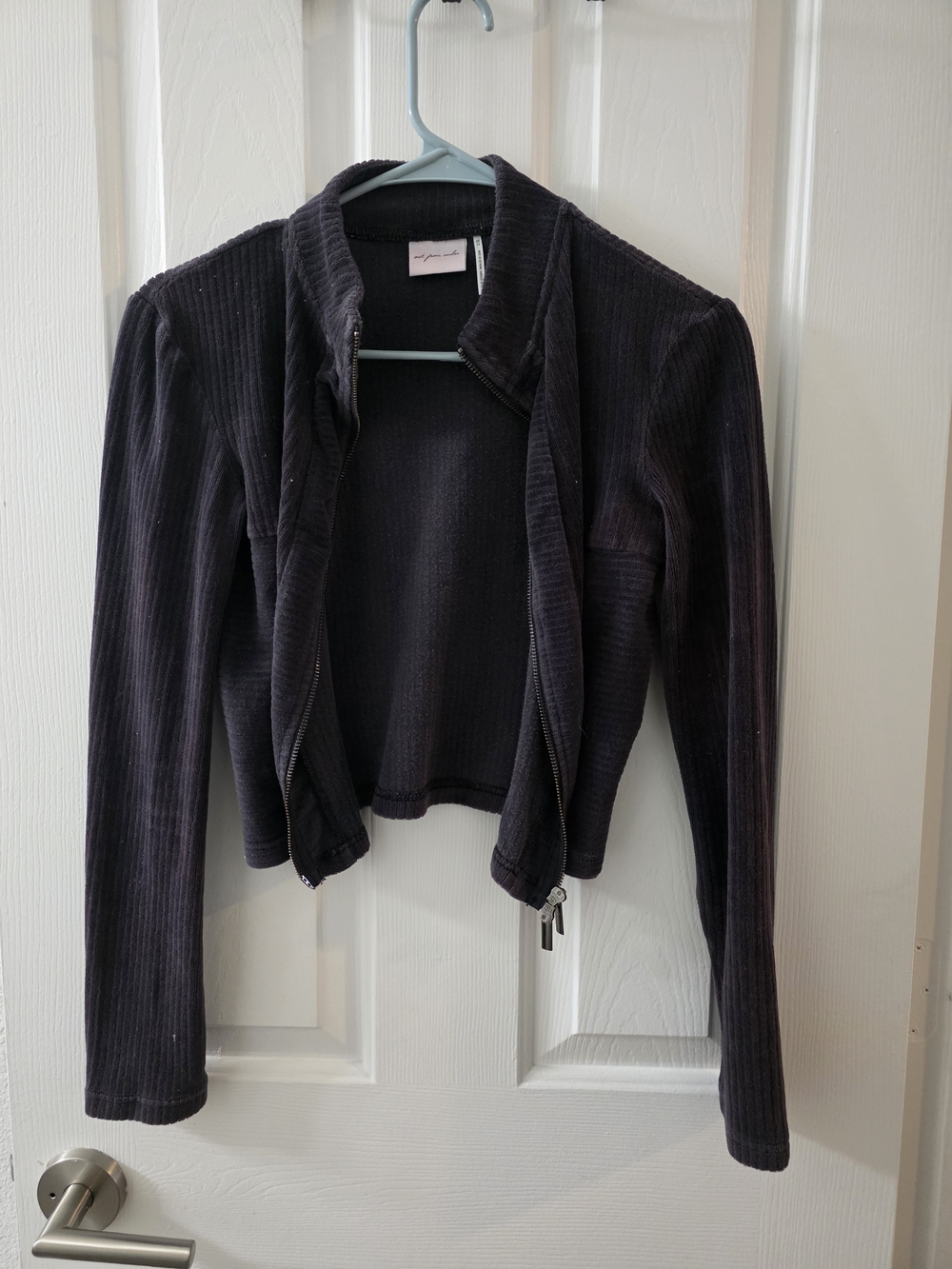 Ribbed Zip Up Jacket